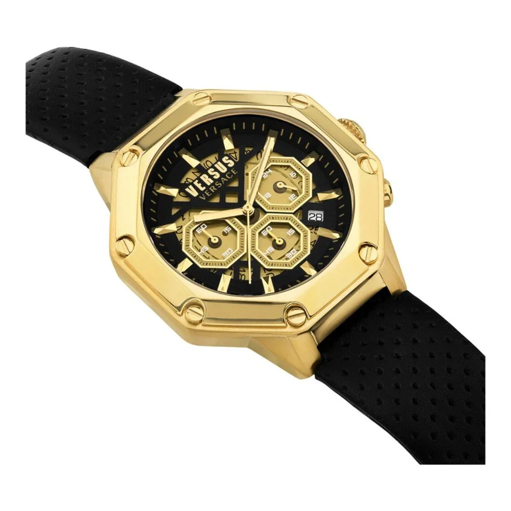 Versace Gold Men's Two Tone 45mm Watch